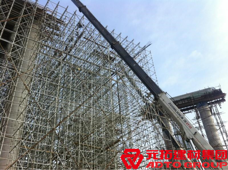 盤扣腳手架是什么材料，盤扣架多少米一噸？